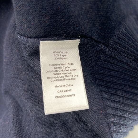 Talbots Apres Sail Lightweight Open Front Nautical Cardigan - Navy - XS - Picture 5 of 6